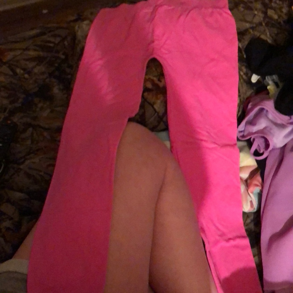 Hot pink leggings